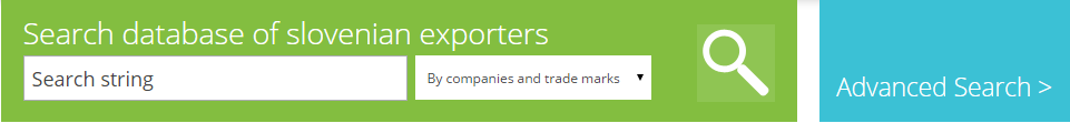 Quick Search for Companies and products in SloExport directory