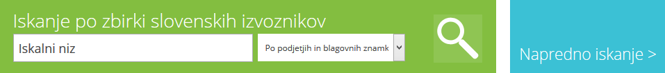 Enstavno iskanje po katalogu izvoznikov SloExport Enstavno iskanje po katalogu izvoznikov SloExport